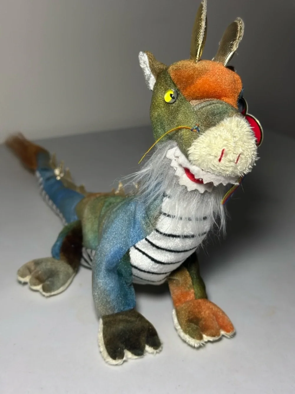 Ty Beanie Baby Chinese Zodiac Dragon Plush – Retired Tie-Dye Dragon (2000) - Picture 3 of 16